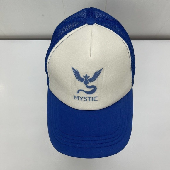 Mystic Trucker Hat Cap Blue White SnapBack Adjustable Mesh Back - Picture 8 of 12
